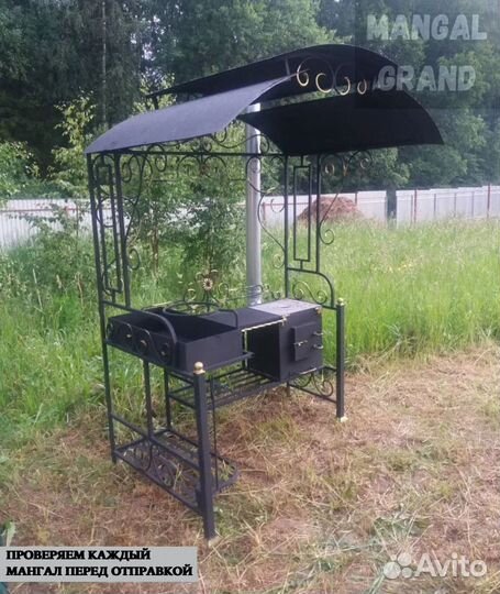 Мангал с печью