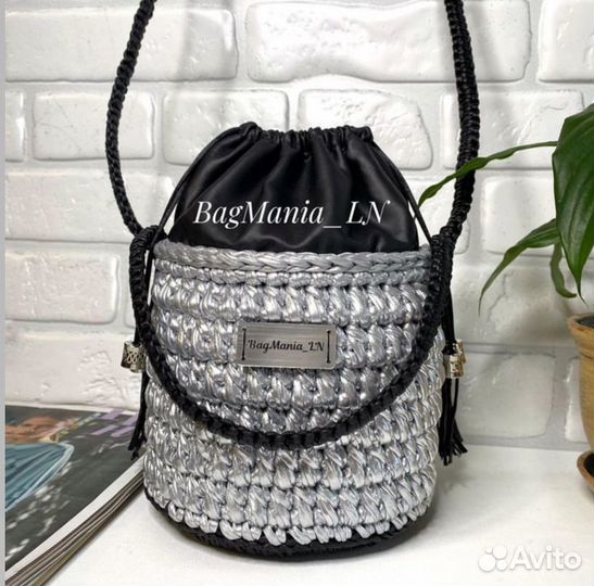 Сумочка бочонок под кожу