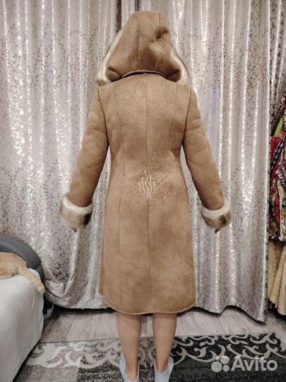Дубленка женская 44 46 искусственная