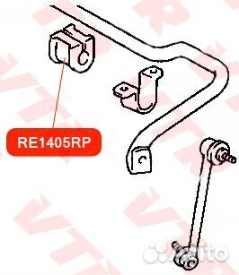 Полиуретановая втулка стабилизатора передней подве