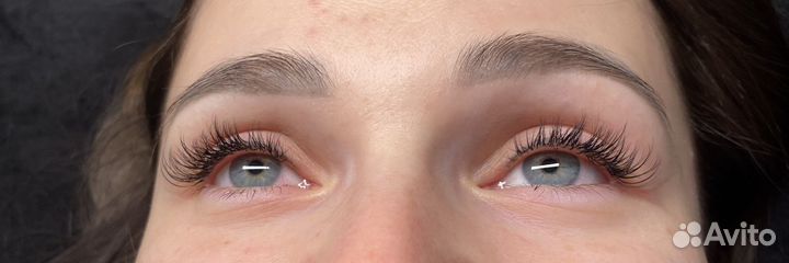Наращивание ресниц на дому (модель)