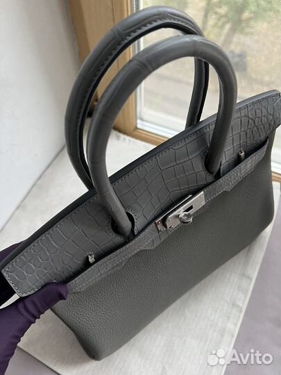 Сумка Hermes birkin 30 touch gris