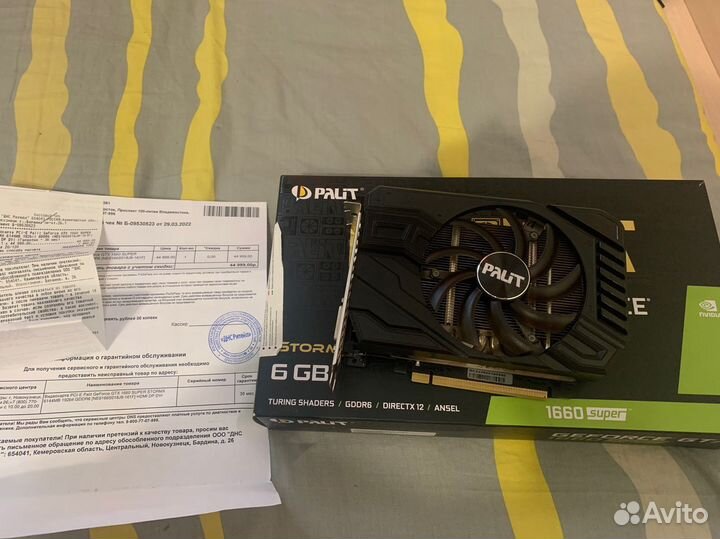 Видеокарта gtx 1660 super palit