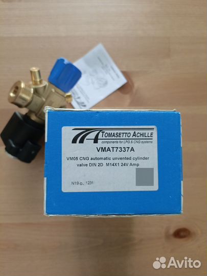 Клапан метан гбо VM05 Tomasetto Achille