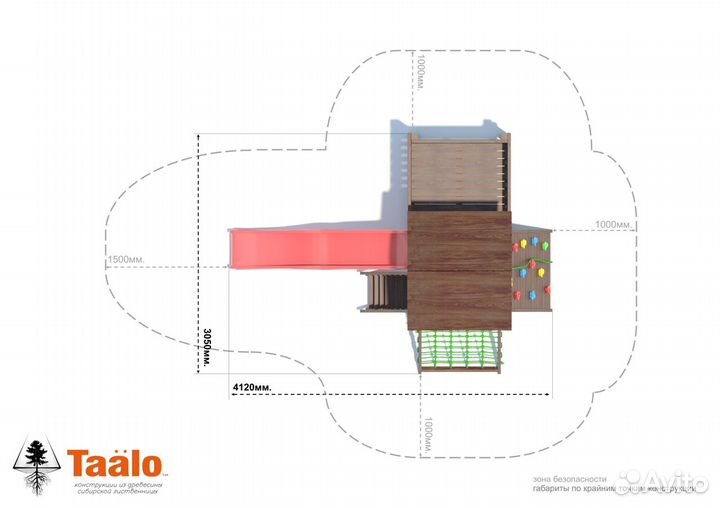 Детская игровая площадка Taalo Серия В1 модель 1