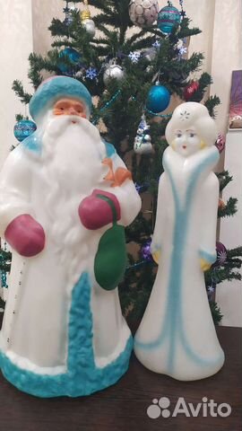 Дед мороз пластмассовый СССР