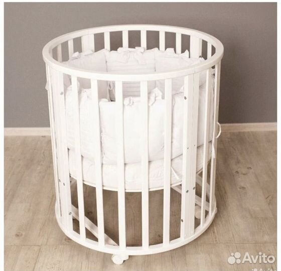 Детская кроватка трансформер с маятником 7 в 1