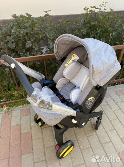 Новая коляска автолюлька 4в1 foo foo серая