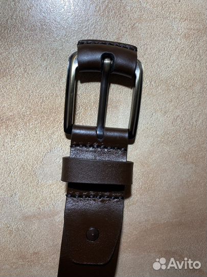 Ремень кожаный, ремень коричневый кожаный