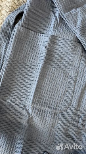 Халат банный мужской с капюшоном