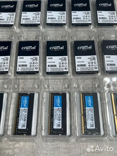 Crucial 64Gb (32+32) DDR4 2666 PC4 sodimm Новая