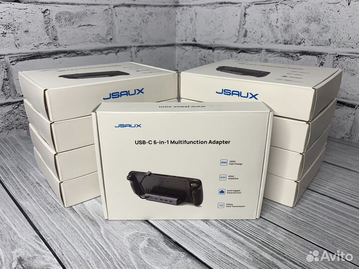 Док-станция Jsaux (6 в 1) для Steam Deck