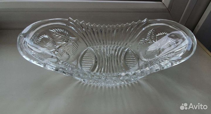 Хрустальная ваза для фруктов, конфет