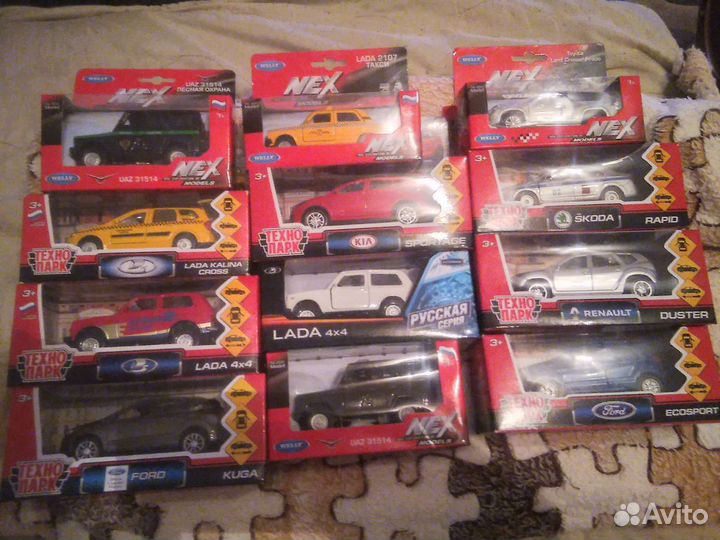 Машинки 1:43 и 1:60