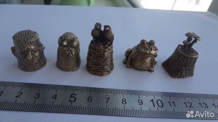 Наперстки сувенирные латунь 25 штук