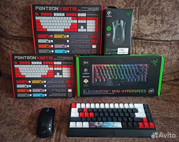 Игровой комплект клавиатура Razer мышка Zet