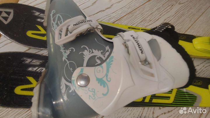 Горнолыжные ботинки и лыжи горные детские 90–133