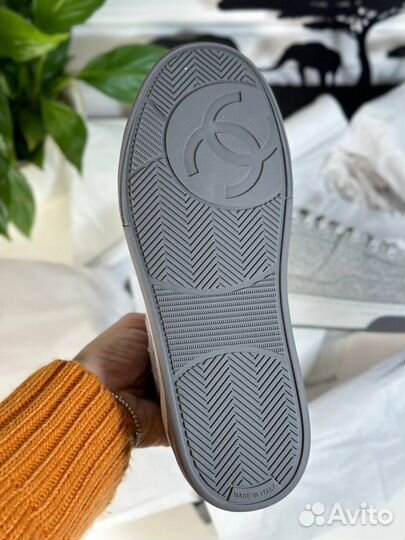 Кеды Chanel серые