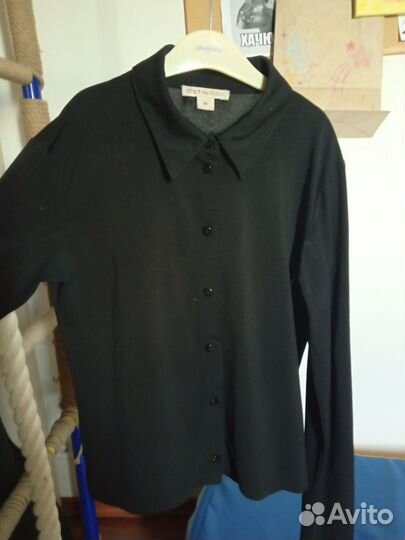 Рубашка женская чёрная M ostin бу