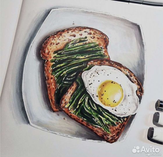 Маркеры для скетчинга 80шт