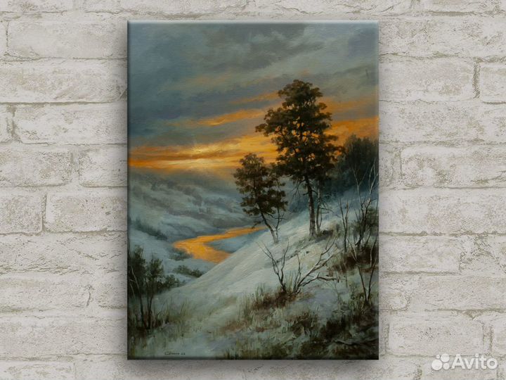 Картина маслом на холсте пейзаж