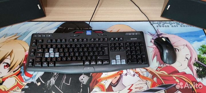 Клавиатура+мышь Logitech G105/Razer DeathAdder 3.5
