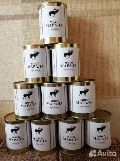 Тушеное мясо Марала, конина, лосятина