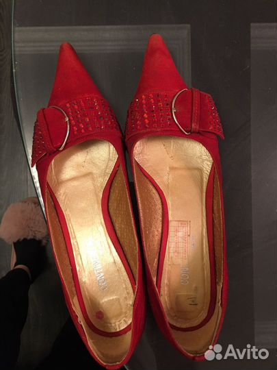 Балетки натуральная кожа 37-37.5