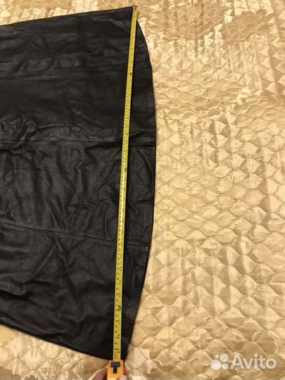 Юбка кожаная