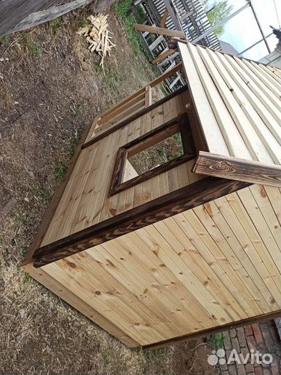 Детский игровой деревянный домик