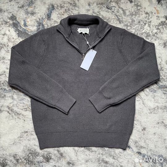 Кофта - полузамок Maison Margiela темно-серая