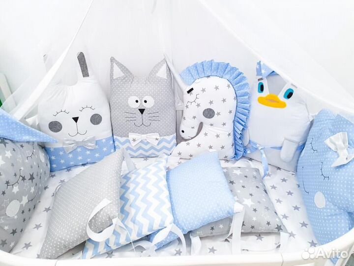 Бортики для детской кроватки