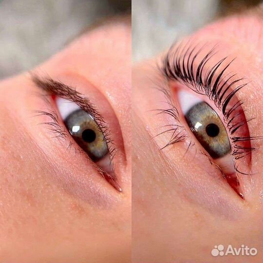 Ламинирование ресниц и бровей+ окрашивание