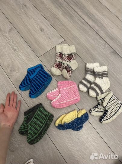 Теплые следки и носочки