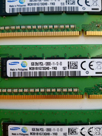 8GB DDR3 ECC Unbuffered Samsung (не регистровая)