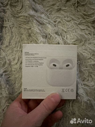 Беспроводные наушники apple airpods