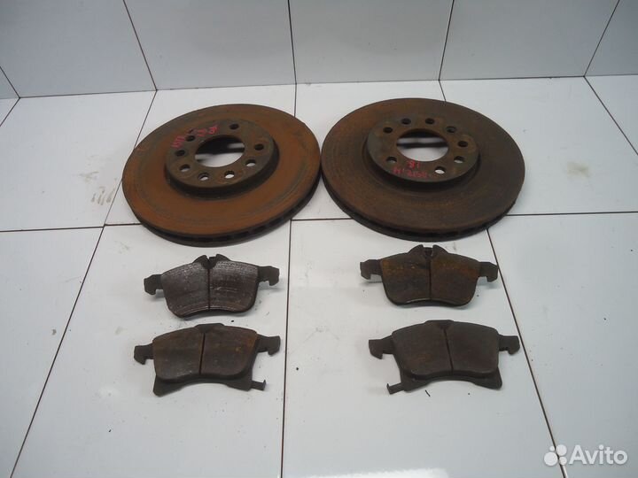 Диски передние тормозные Opel Astra H