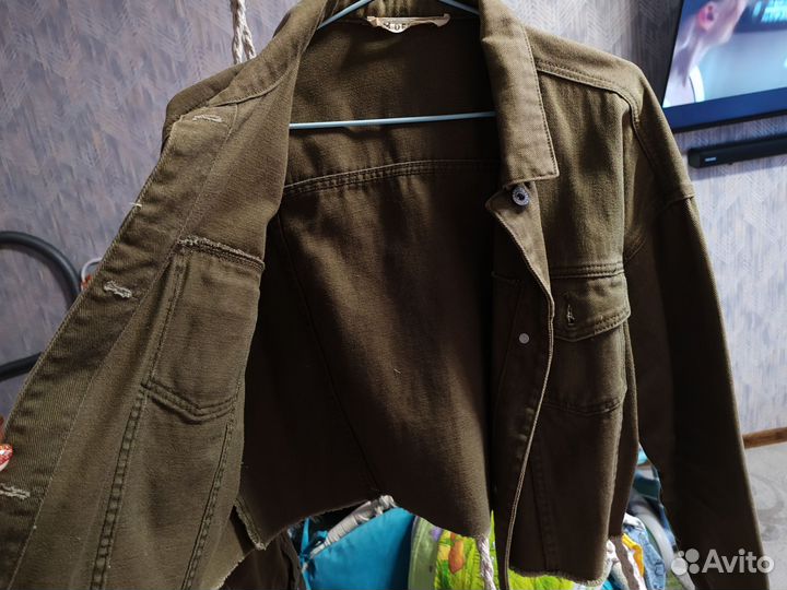 Джинсовая куртка женская оверсайз