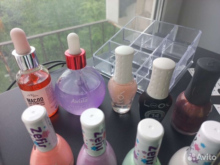 Набор для маникюра лаки,масло+ органайзер(пакетом)