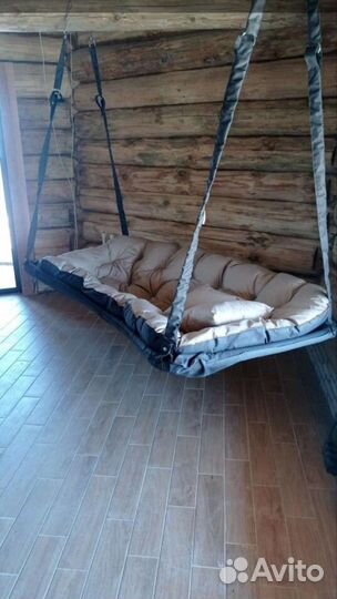 Подвесной диван качели