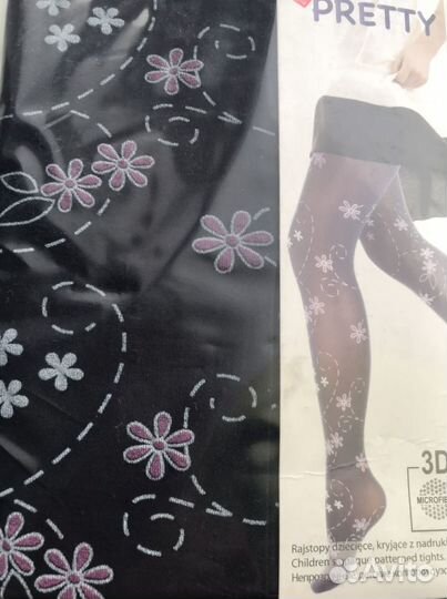 Новые красивые колготки для девочки
