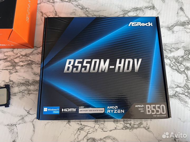 Новый комплект Ryzen 5 5600/ASRock B550M-HDV