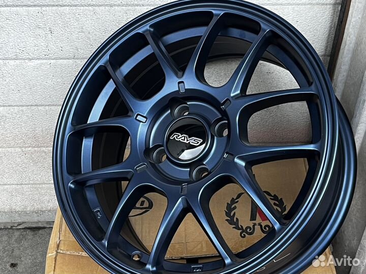 R15 #Диски Rays Racing 4x100 #Синий