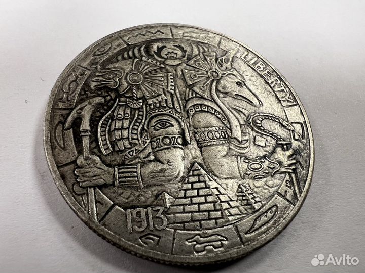 Монета доллар Хобо защита Египта Анубис 1913