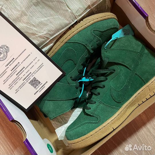 Nike Dunk High George Green оригинал