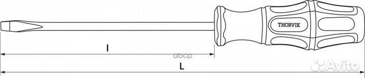 Отвертка стержневая шлицевая, SL5х38 мм SDL5038