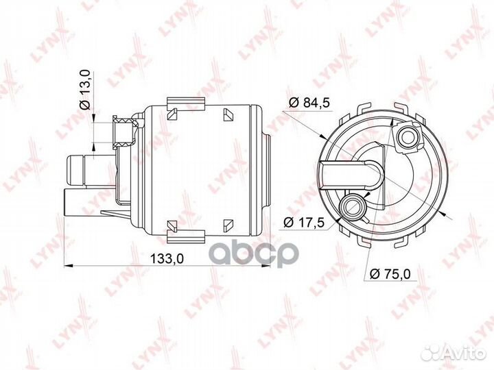 Фильтр топливный LF245M lynxauto