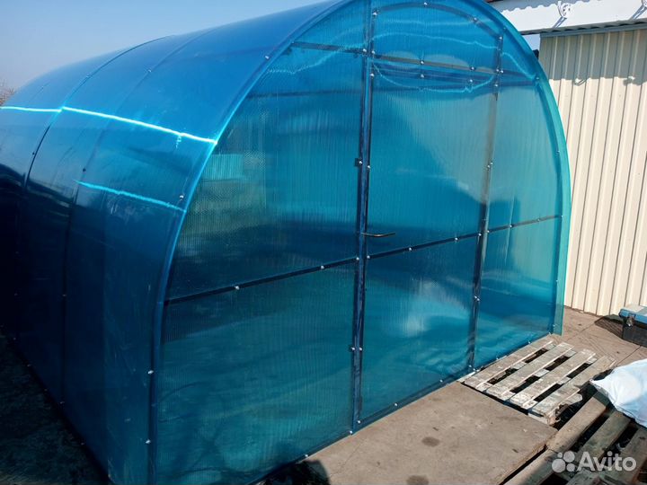 Теплица 4х3х2 поликарбонат с уф-защитой