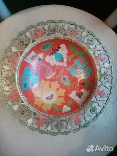 Набор стаканов Весенние цветы, 6 шт, ваза, СССР