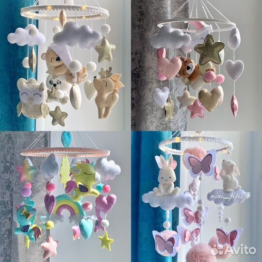 Мобиль на кроватку. Музыкальный мобиль